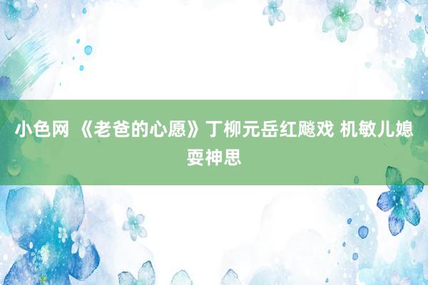 小色网 《老爸的心愿》丁柳元岳红飚戏 机敏儿媳耍神思